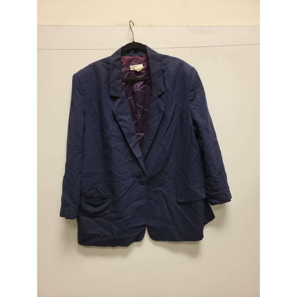 Private Concepts Blazer Womens Jacket Business Career Blue Size Unspecified